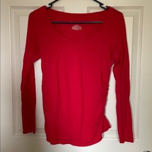 Red long sleeve shirt (maternity)